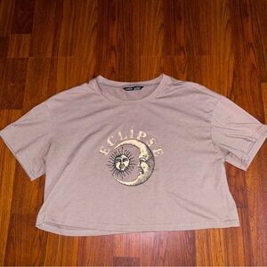 SHEIN Women’s Brown Crop Top Size 4